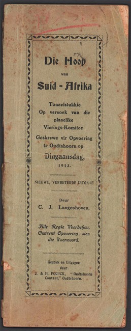 Hoop Van Suid-Afrika by C. J. Langenhoven