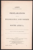 Proclamations Issued by Field-Marshal Lord Roberts in South Africa