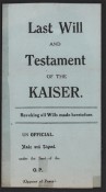Last Will and Testament of the Kaiser
