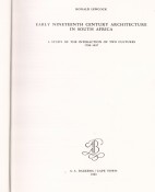 Early Nineteeth Century Architecture in South Africa by Ronald Lewcock, image 2 of 3