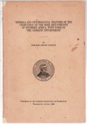 General and Physiological Featuresof the Vegetation of the More Arid Portions of Southern Africa" with Notes on the Climatic Environment