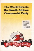 World Greets the South African Communist Party