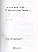 Mammals of the Southern African Subregion (Collectors' Edition), image 5 of 5
