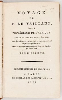 Voyage De Monsieur Le Vaillant Dans L'interieur De L'afrique by François Le Vaillant, image 5 of 8